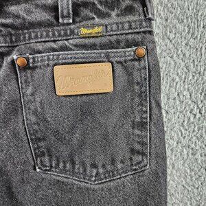 Vintage Wrangler Jeans Mens 27x36 Made USA Mid Rise Slim Straight Denim 90s